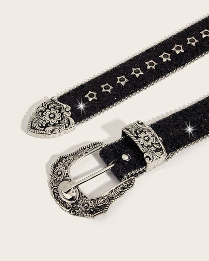 GyaruLab Agejo Glitter Western Star Belt - GyaruLab