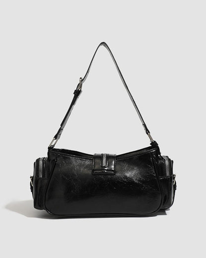 GyaruLab Black Studded Rokku Shoulder Bag - GyaruLab