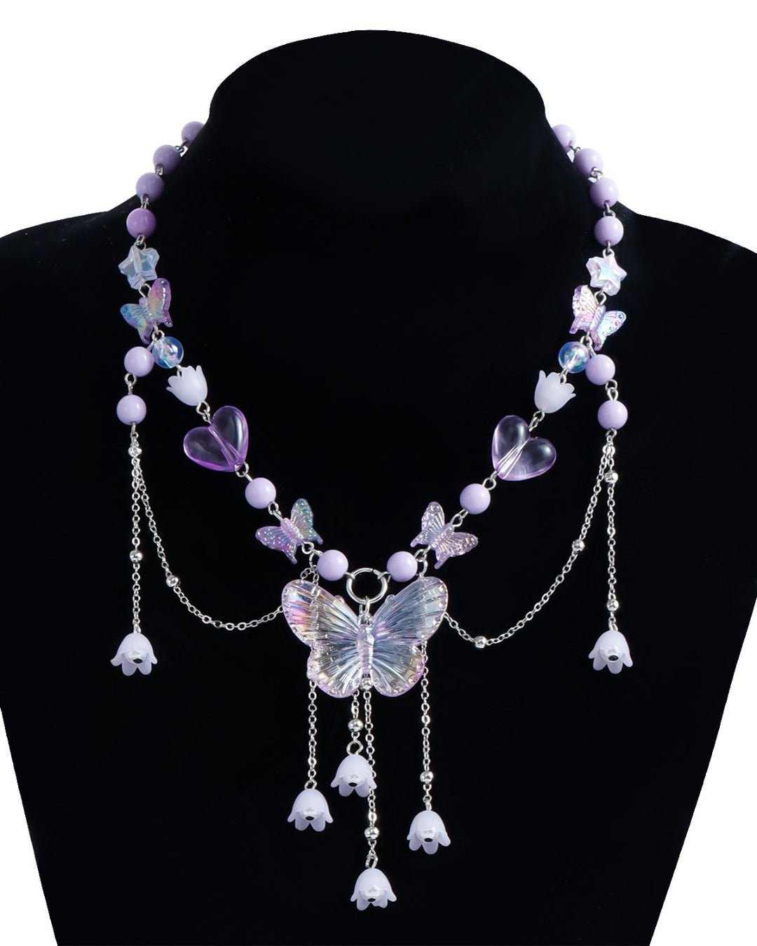 GyaruLab Butterfly Y2K Chain Choker Necklace - GyaruLab