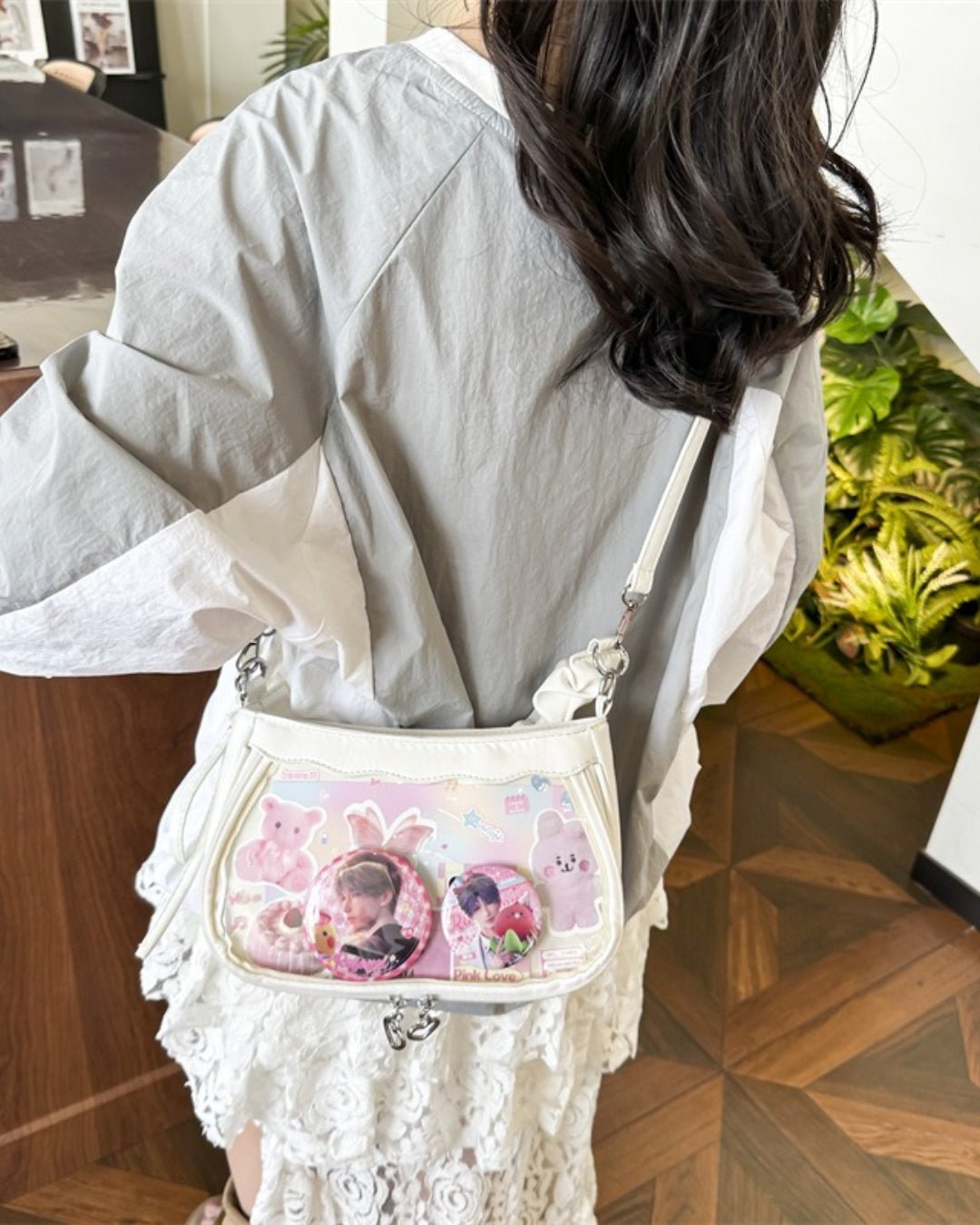 GyaruLab Clear Window Ita Bag – Kawaii Y2K Shoulder Bag - GyaruLab