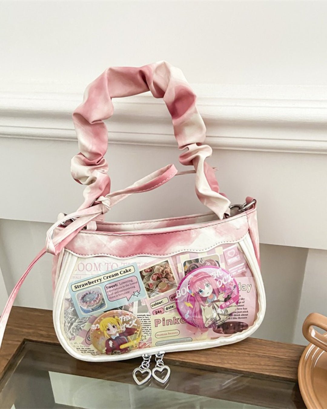 GyaruLab Clear Window Ita Bag – Kawaii Y2K Shoulder Bag - GyaruLab