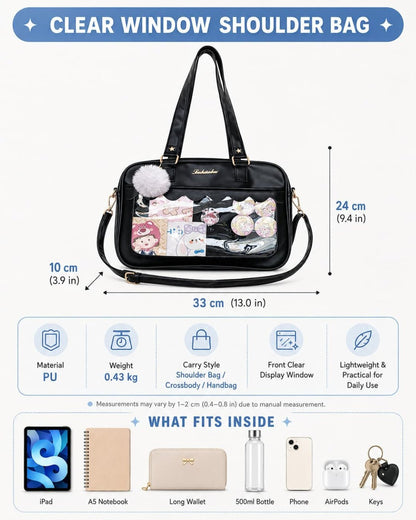 GyaruLab Clear Window School Shoulder Ba - GyaruLab