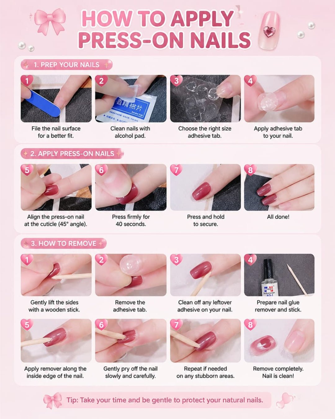 GyaruLab Dark Chrome Lock Press On Nails - GyaruLab