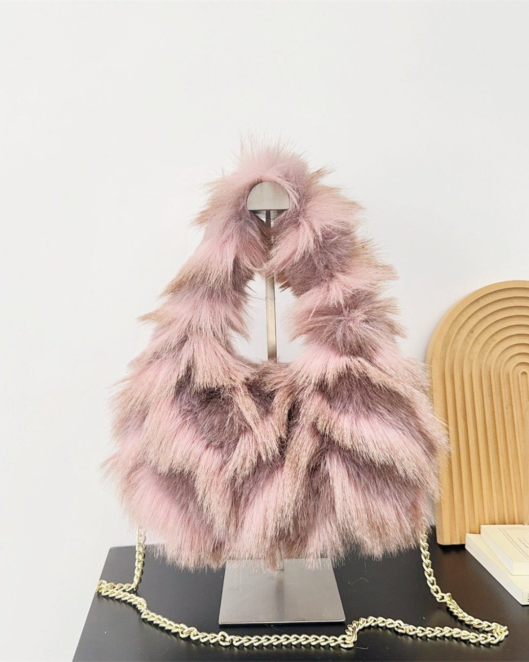 GyaruLab Faux Fur Fluffy Shoulder Bag - GyaruLab