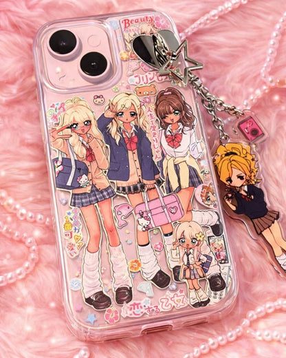 GyaruLab Handmade Shibuya Decora Sticker iPhone Case - GyaruLab
