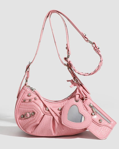 GyaruLab Heart Charm Shoulder Bag - GyaruLab