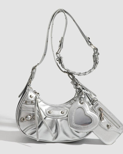 GyaruLab Heart Charm Shoulder Bag - GyaruLab