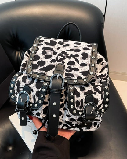 GyaruLab Leopard Large Backpack Rokku Bag - GyaruLab