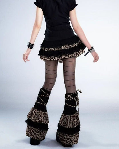 GyaruLab Leopard Layered Statement Leg Covers – Agejo - GyaruLab