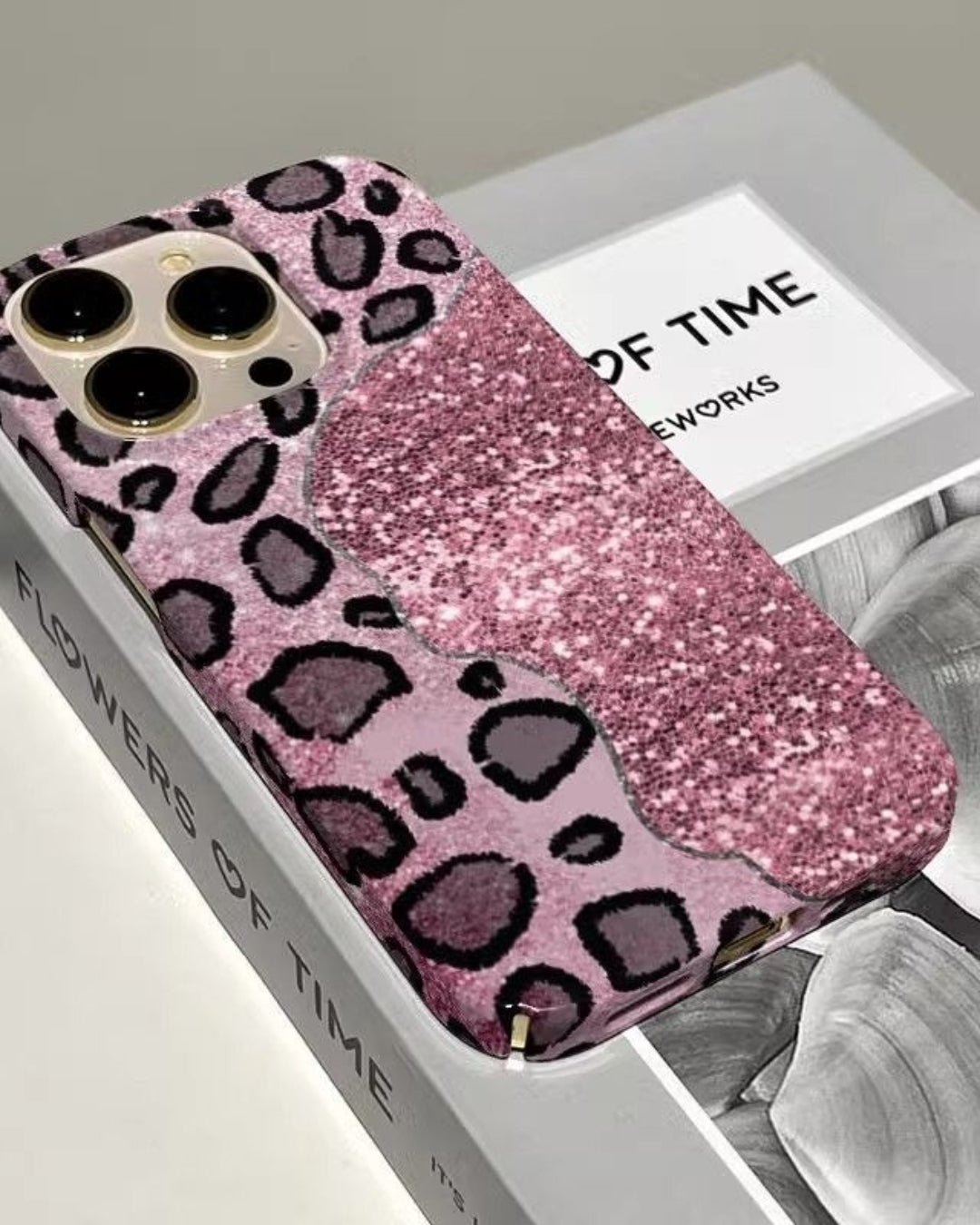 GyaruLab Leopard Pink Glitter Phone Case - GyaruLab