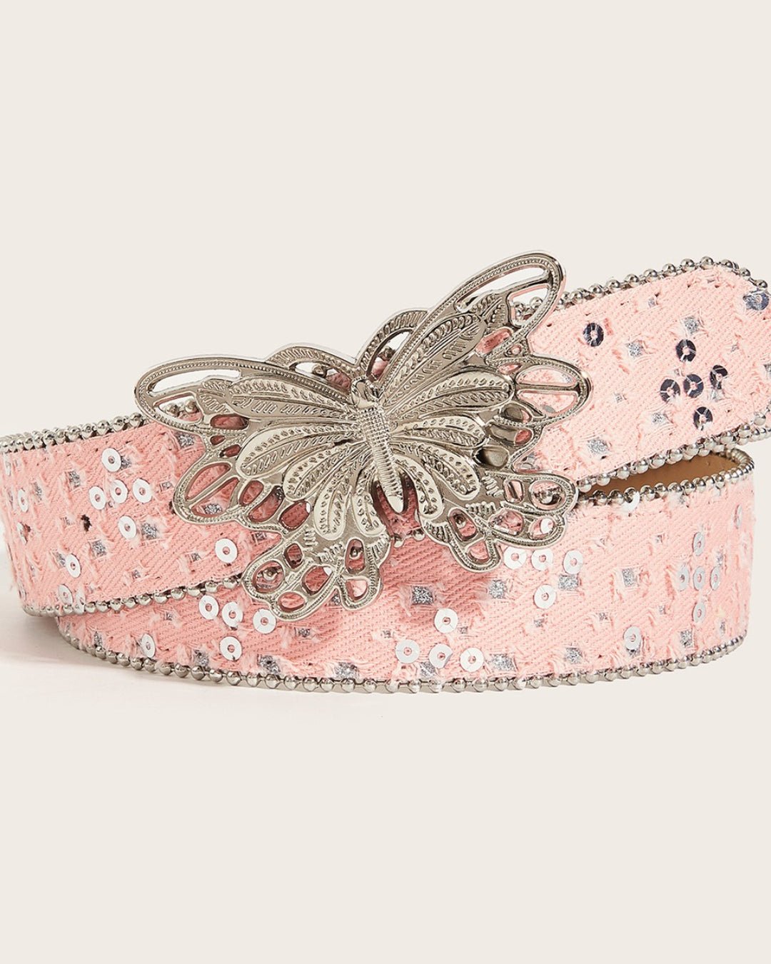 GyaruLab Metallic Butterfly Sequin Waist Belt - GyaruLab