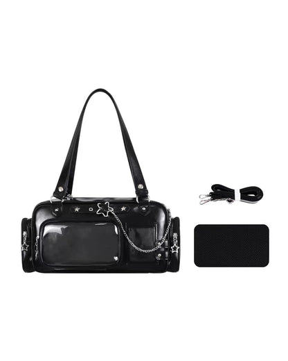 GyaruLab Minimalist Clear Pocket Ita Shoulder Bag - GyaruLab