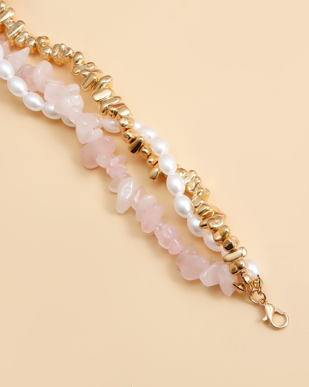 GyaruLab Pearl Heart Charm Choker Necklace - GyaruLab