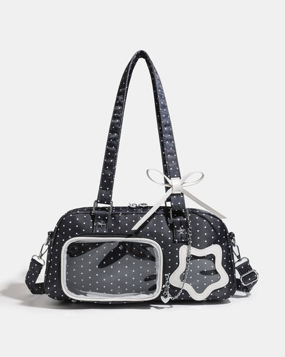 GyaruLab Polka Dot Star Window Ita Bag - GyaruLab