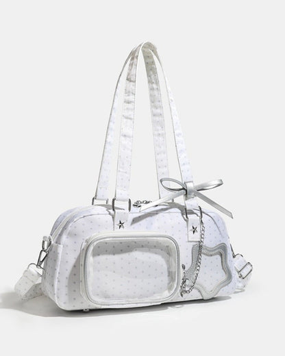 GyaruLab Polka Dot Star Window Ita Bag - GyaruLab