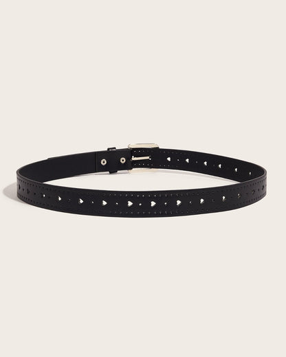 GyaruLab Rhinestone Heart Cutout Pastel Belt - GyaruLab