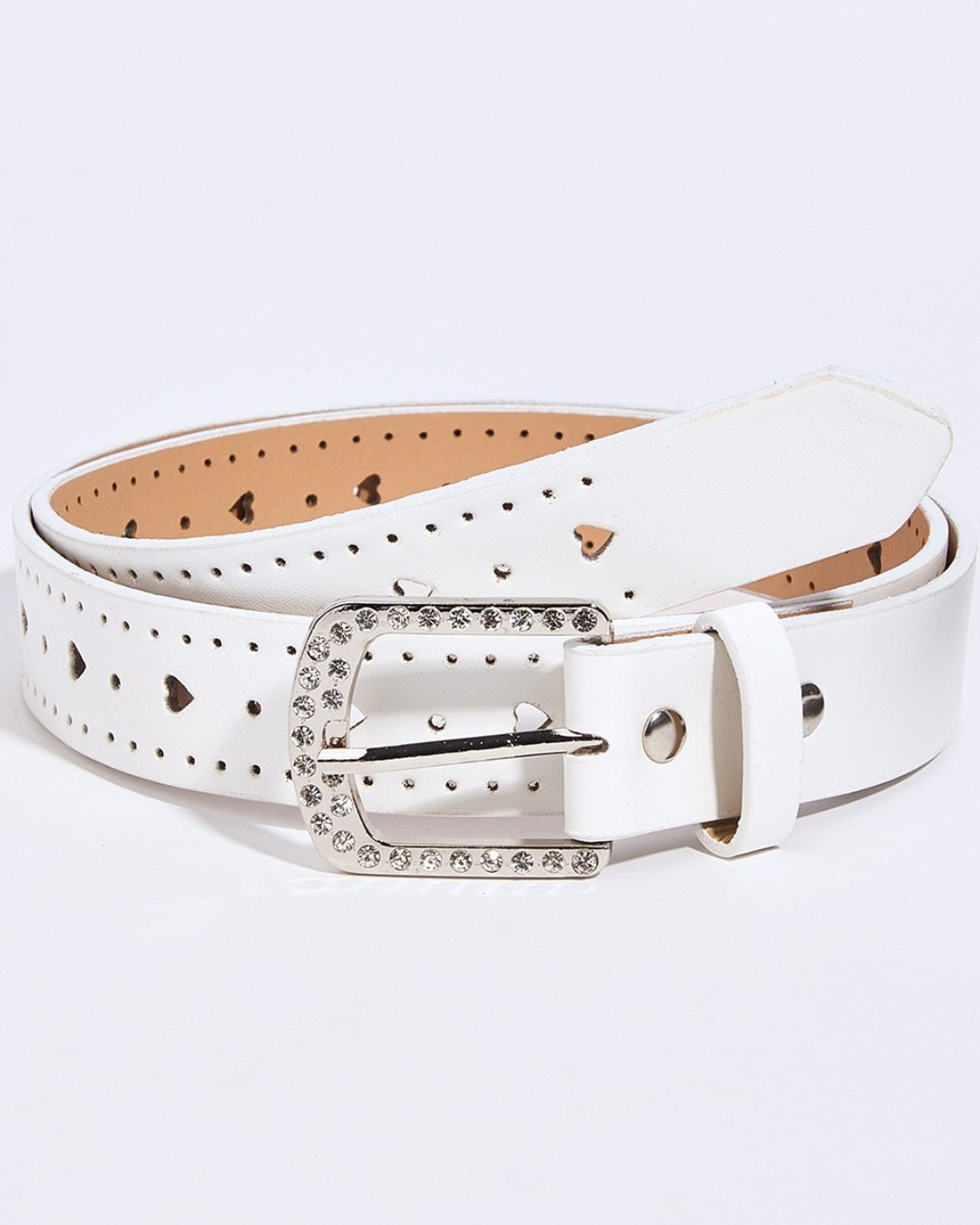 GyaruLab Rhinestone Heart Cutout Pastel Belt - GyaruLab