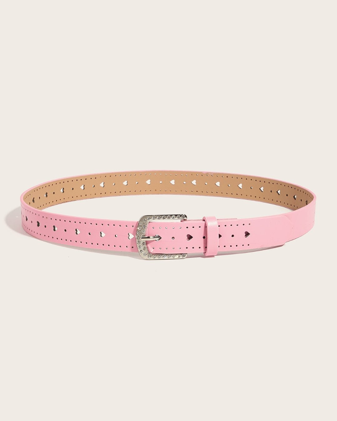 GyaruLab Rhinestone Heart Cutout Pastel Belt - GyaruLab