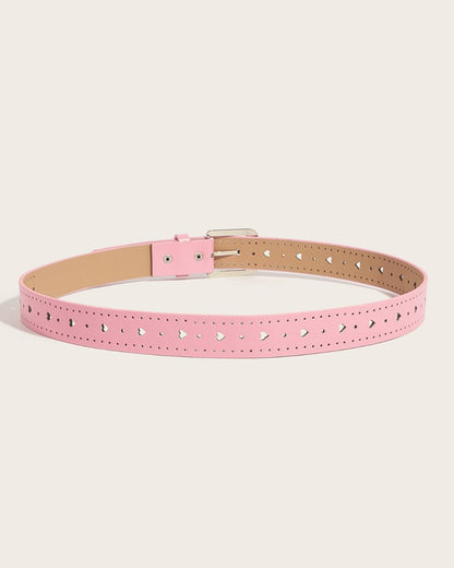 GyaruLab Rhinestone Heart Cutout Pastel Belt - GyaruLab