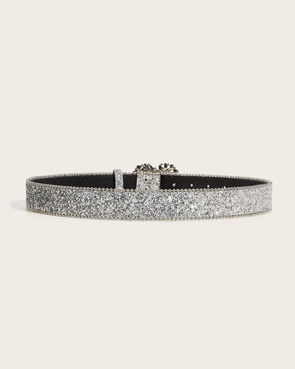 GyaruLab Rhinestone Heart Glitter Belt - GyaruLab