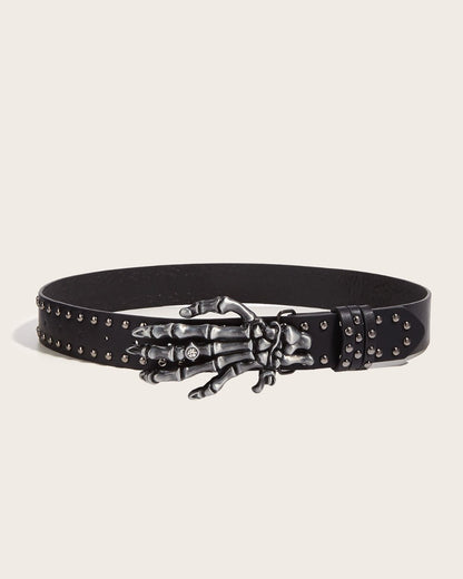 GyaruLab Rokku Skeleton Hand Punk Belt - GyaruLab