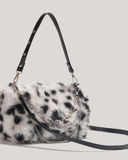 GyaruLab "Spotlight" Faux Fur Hobo Bag - GyaruLab