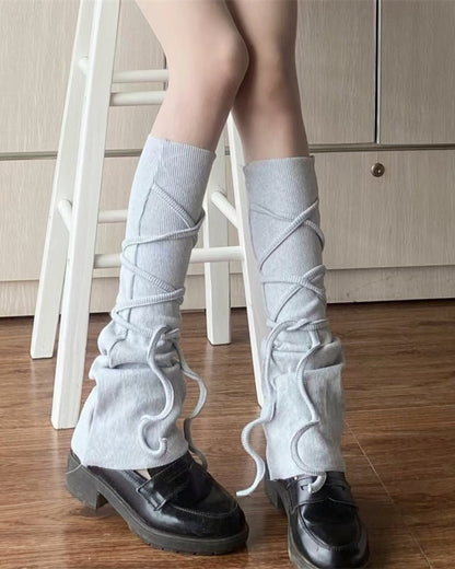 GyaruLab Wrap Leg Warmers – Y2K Gyaru - GyaruLab