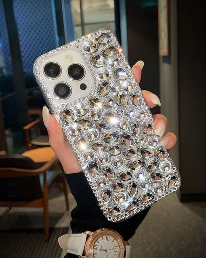 GyaruLab Y2K Rhinestone Bow Phone Case - GyaruLab