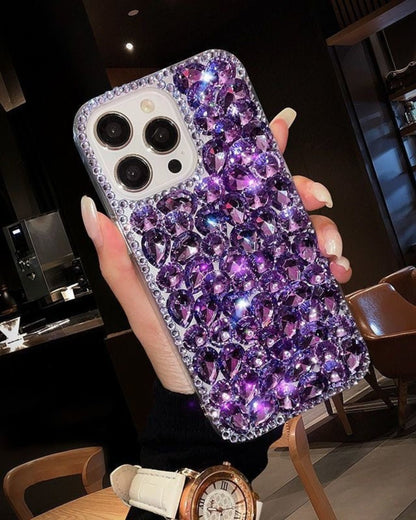 GyaruLab Y2K Rhinestone Bow Phone Case - GyaruLab