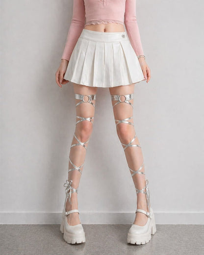 Gyarulab Y2K Thigh Garter Leg Harness - GyaruLab