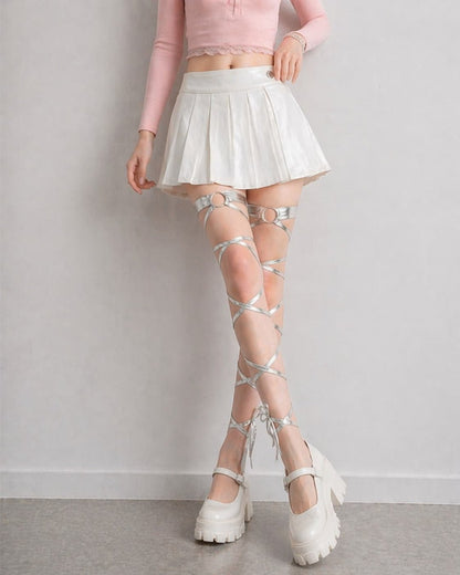 Gyarulab Y2K Thigh Garter Leg Harness - GyaruLab